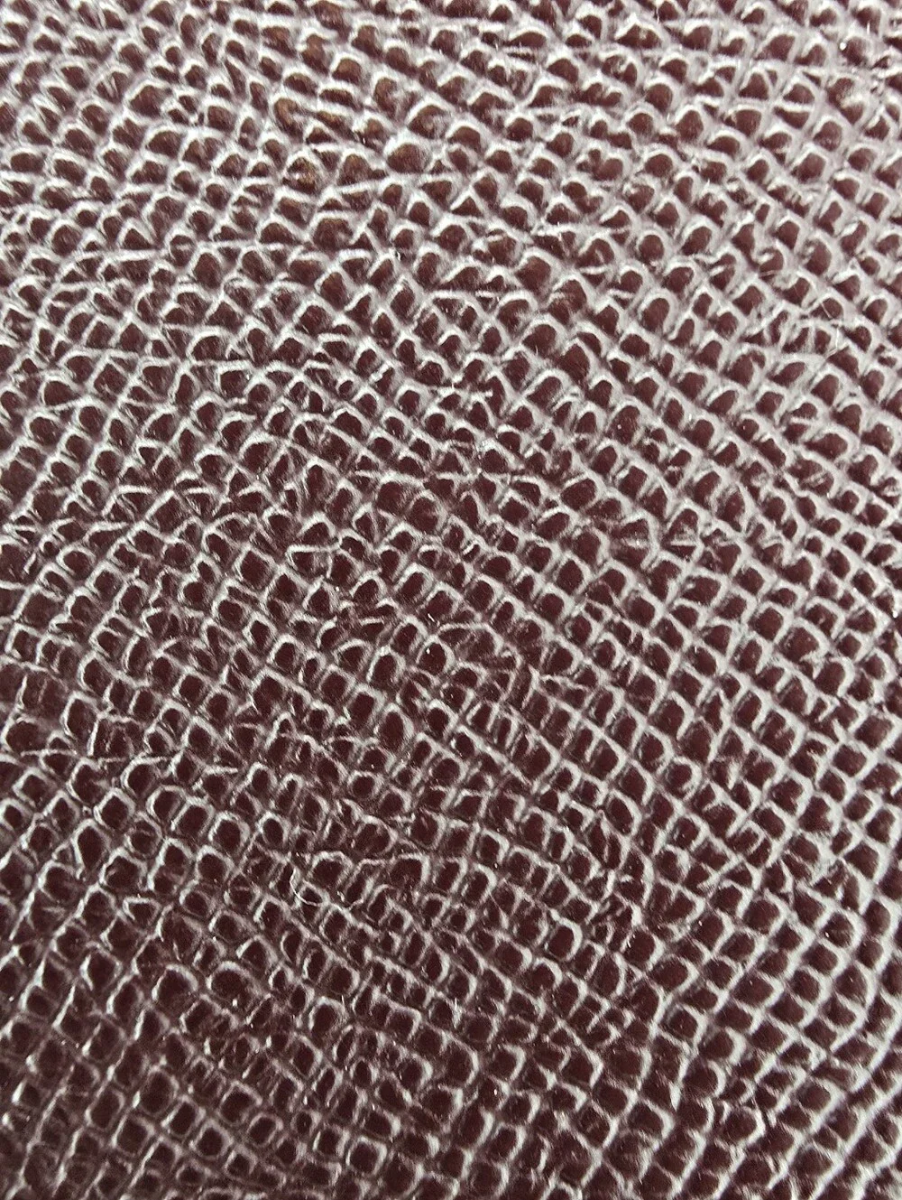 Coach Corner Zip Wristlet Crossgrain Leather Merlot Burgundy CV396 6